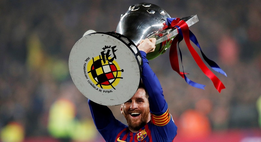 Um golo do argentino Lionel Messi, aos 62 minutos, deu o triunfo ao FC Barcelona
