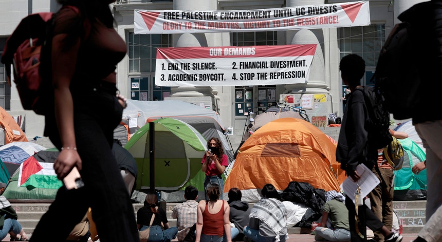 Universidades norte-americanas palco de protestos pró-Palestina