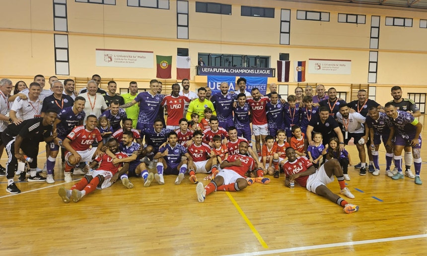 Imagem de Benfica conclui Ronda Principal da `Champions` de futsal com nova goleada