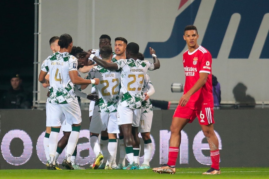 Moreirense num jogo contra o Benfica
