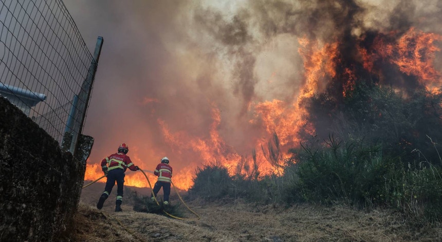 Imagem de Mais de 400 operacionais combatem incêndio em Vouzela