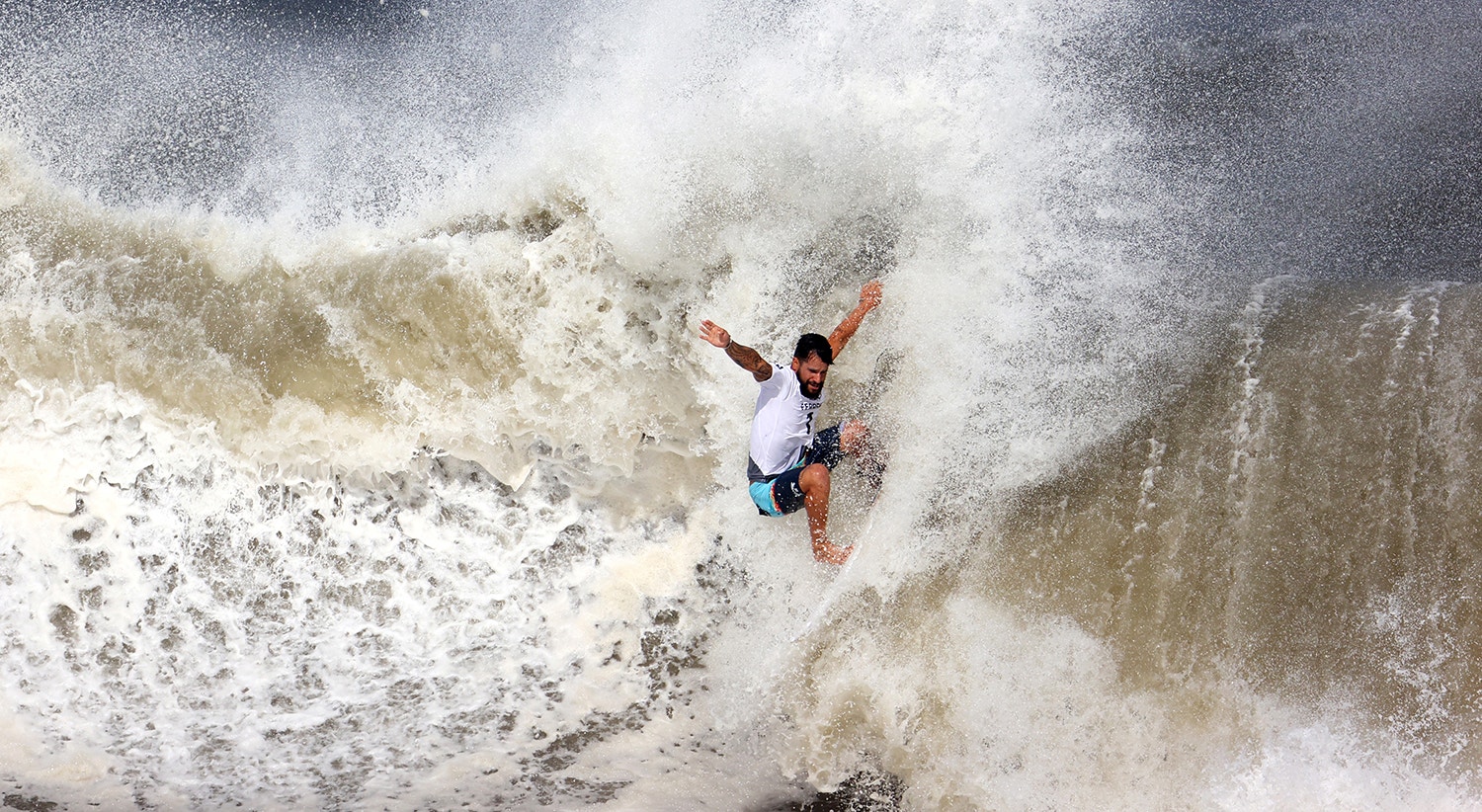  Na modalidade de surf, o brasileiro Italo Ferreira teve a melhor presta&ccedil;&atilde;o levando o ouro para casa | Foto: Lisi Niesner - Reuters 