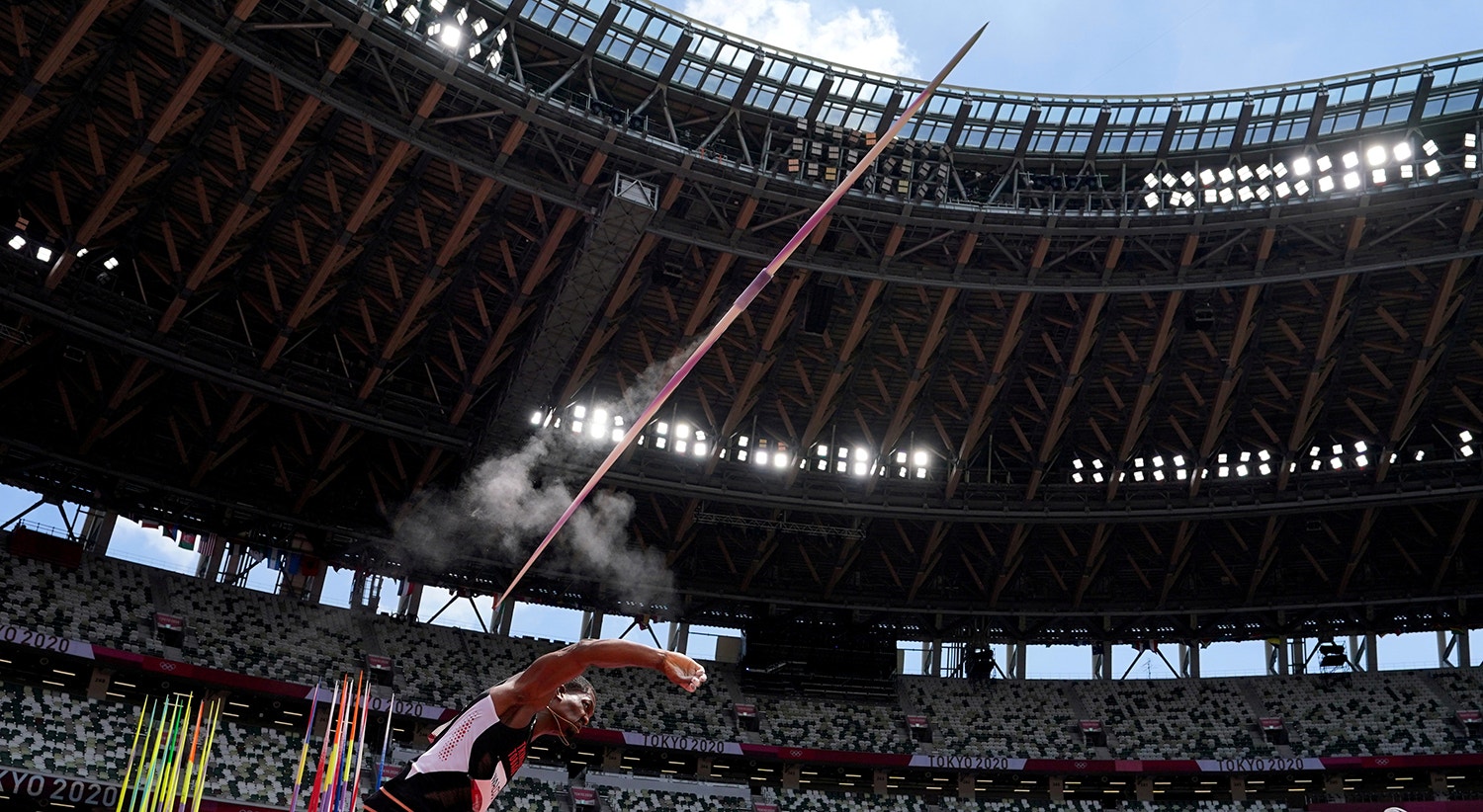  Qualifica&ccedil;&atilde;o de lan&ccedil;amento de dardo. Atleta Keshorn Walcott de Trinidad e Tobago. | Foto: Aleksandra Szmigiel - Reuters 