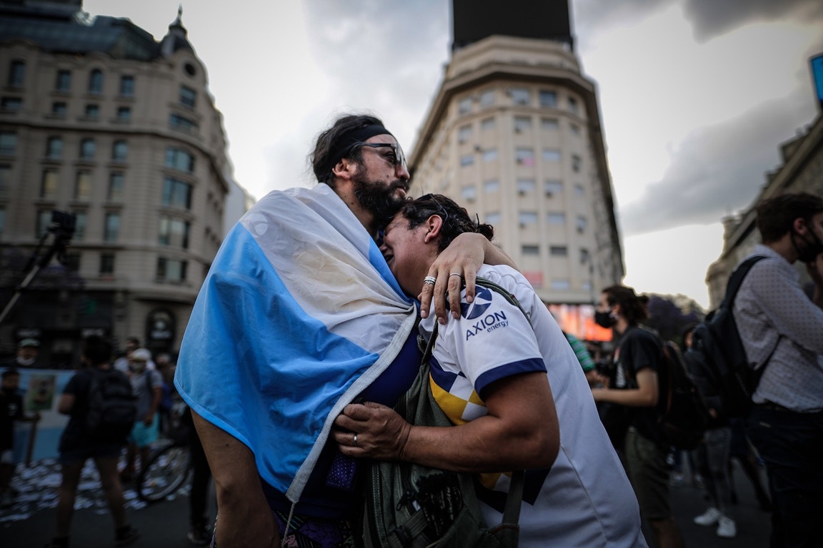  Argentina, Buenos Aires. Tristeza no adeus a Maradona | Juan Ignacio Roncoroni - EPA    