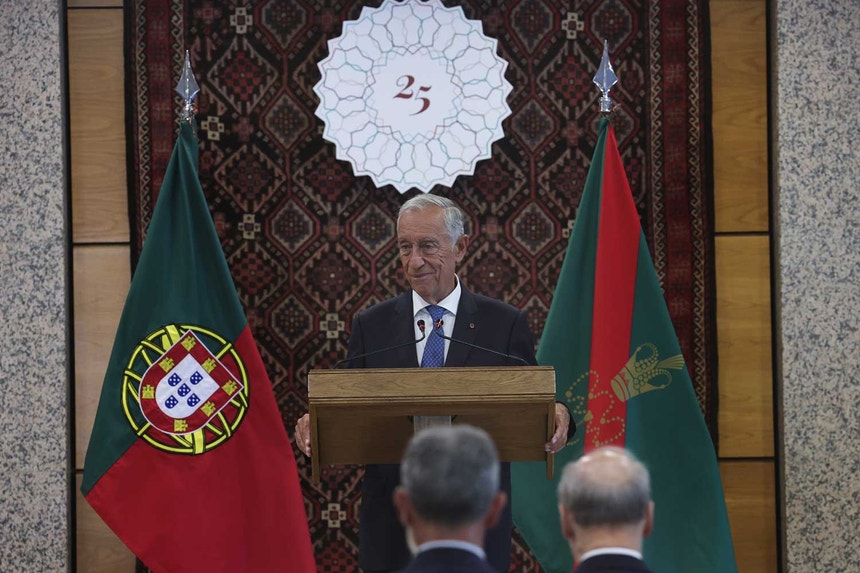 Marcelo Rebelo de Sousa participou esta quinta-feira na cerimónia dos 25 anos do Centro Ismaili em Lisboa. 
