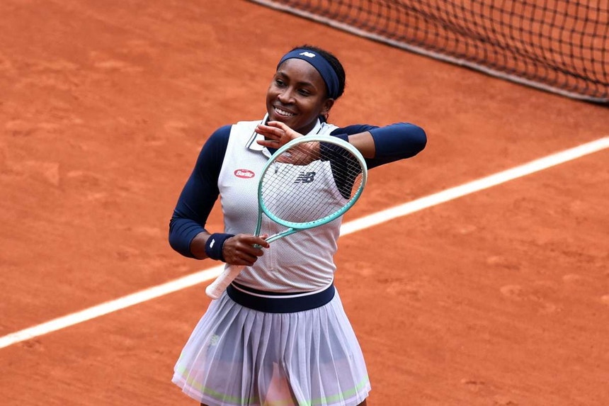 Imagem relacionada com a notícia: Coco Gauff é semifinalista em Roland Garros
