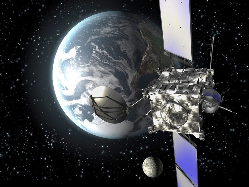 A sonda europeia Rosetta saiu da Terra em 2004
