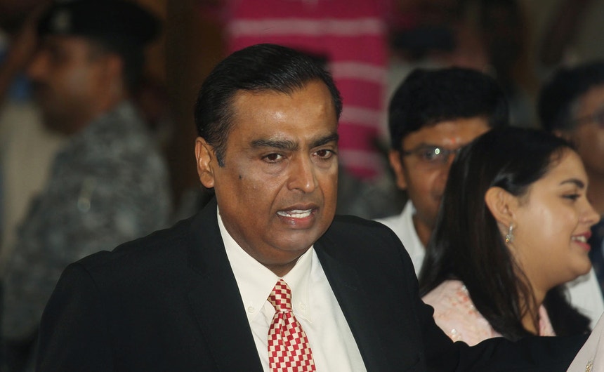 Mukesh Ambani, o homem mais rico da Ásia e administrador do grupo Reliance Industries.
