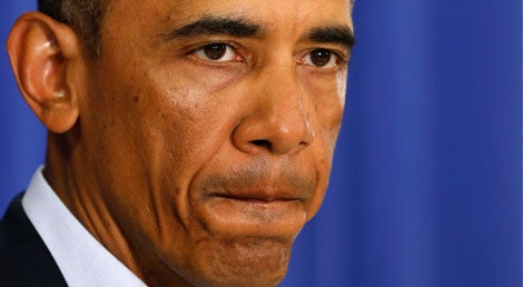 Barack Obama, Presidente dos Estados Unidos, ao reagir &agrave; execu&ccedil;&atilde;o do jornalista norte-americano James Foley &agrave;s m&atilde;os do Estado Isl&acirc;mico (Foto: Reuters)