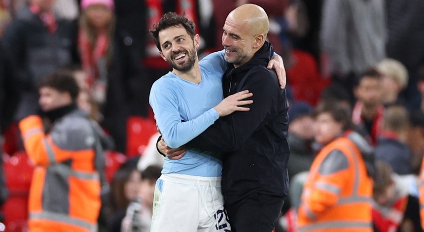 Imagem de Bernardo Silva na reviravolta do City em Liverpool