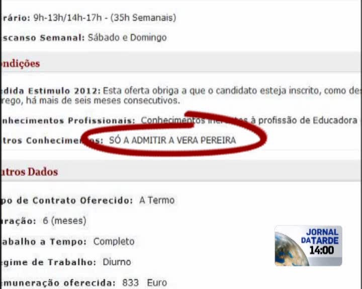 Oferta De Emprego Do Iefp Inclui Referência A Nome De Uma Candidata 2605