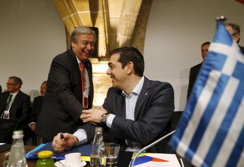  Ant&oacute;nio Guterres com Alexis Tsipras numa cimeira em Malta sobre Migra&ccedil;&otilde;es, novembro 2015 