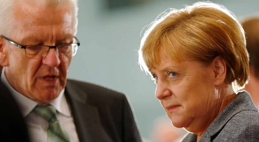Kretschmann com Merkel
