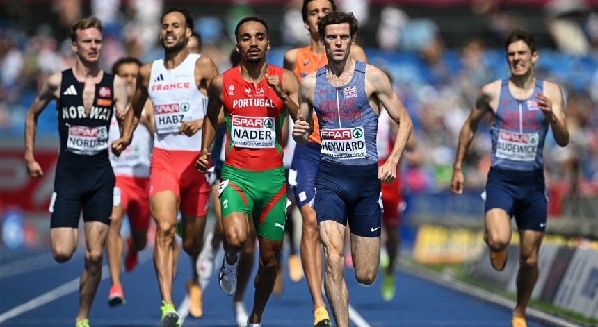 Imagem de Isaac Nader na final dos 1500 metros dos Europeus