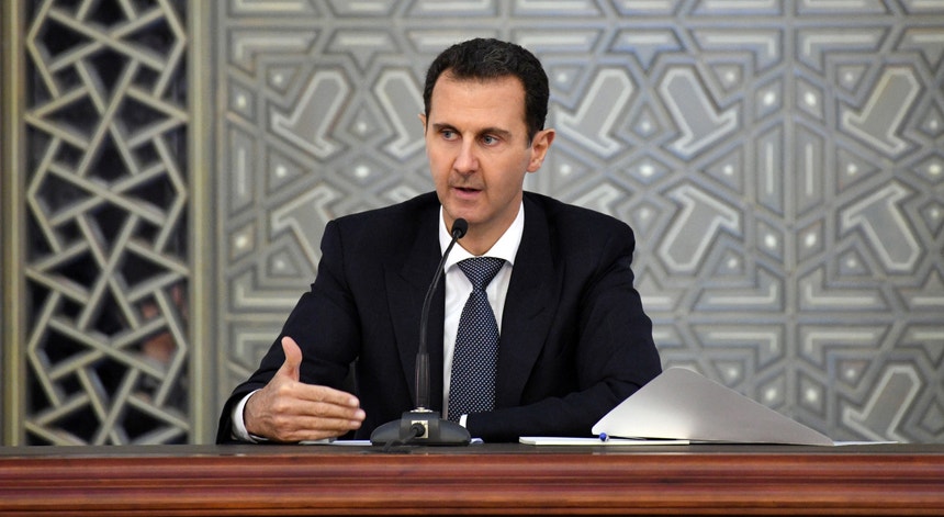 O Presidentes da Síria, Bashar al-Assad a 14 novembro de 2017
