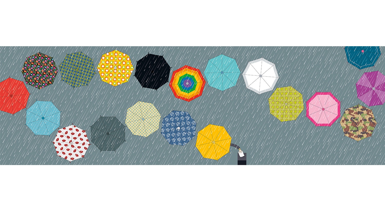  Domingo de chuva. Cartoon de Cristina Sampaio 