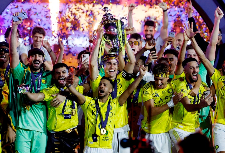 Al-Nassr é campeão saudita com bis de Cristiano Ronaldo