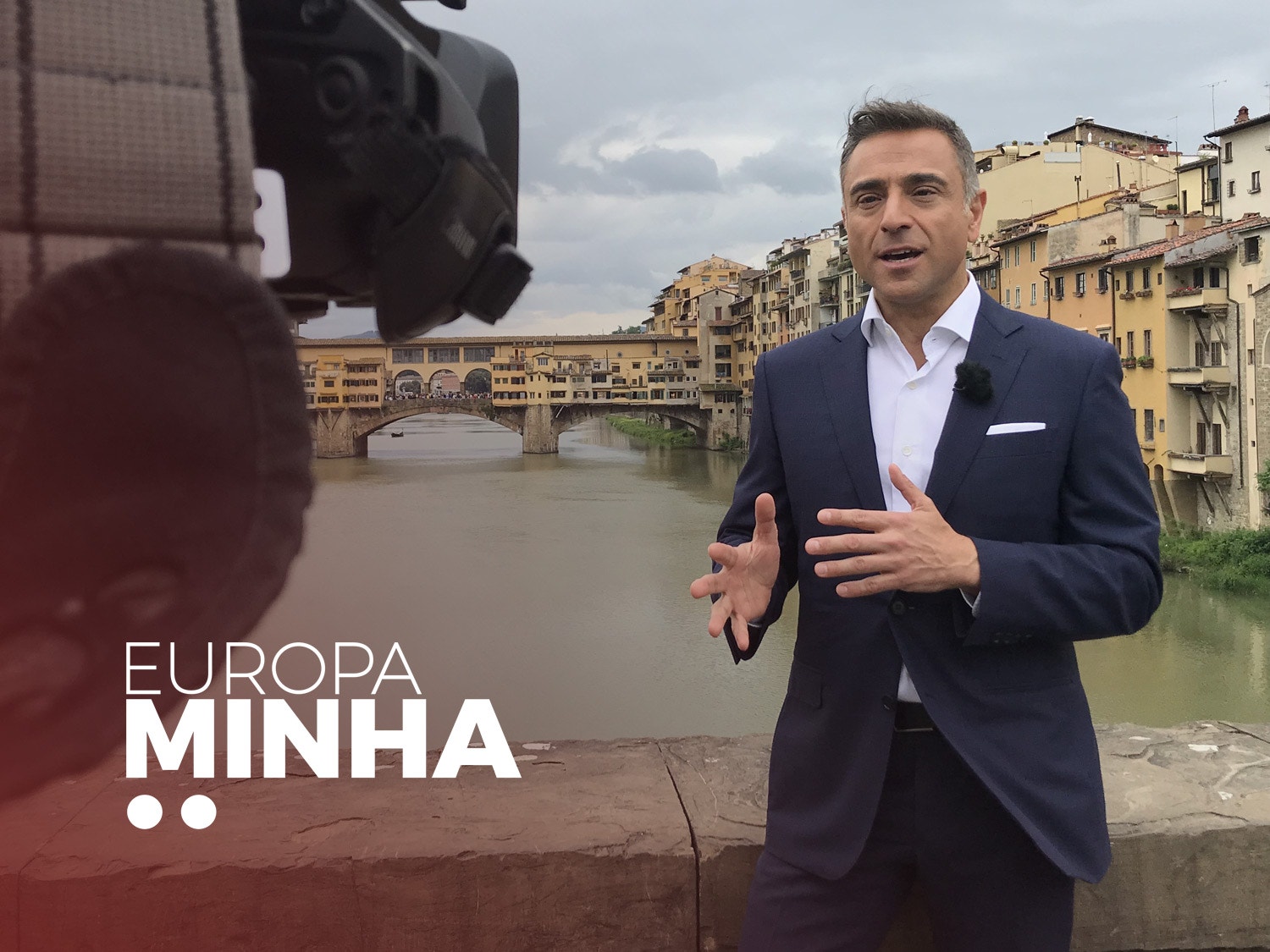  A RTP no primeiro dia da Confer&ecirc;ncia sobre o Estado da Uni&atilde;o, na Villa Salviati. Fonte: Pedro Miguel Gomes (PMG)  