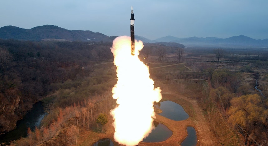 Teste de míssil norte-coreano. Imagem de arquivo
