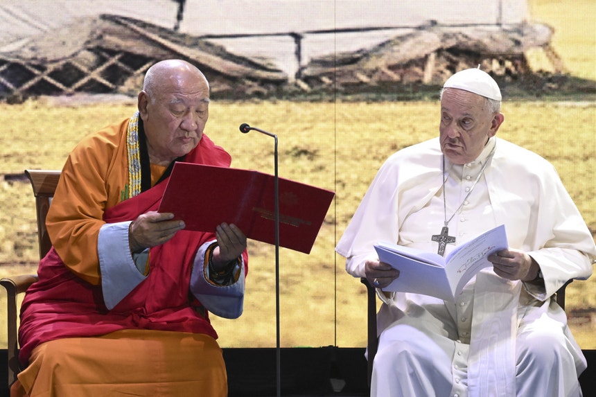 Papa defende na Mongólia poder da religião para resolver conflitos