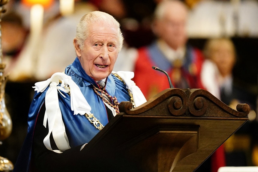 Imagem ilustrativa: Carlos III faz hoje o discurso do Rei no parlamento britânico em ambiente de co