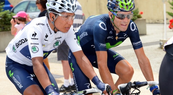 Quintana e Valverde no Tour
