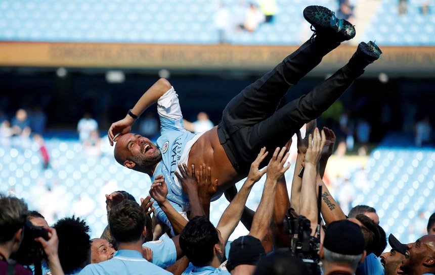 Imagem ilustrativa: Manchester City eterniza Guardiola em bancada e estátua no estádio