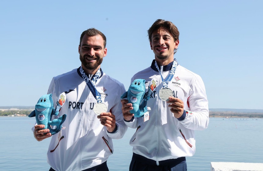 Taranto2026: Canoístas Iago Bebiano e André Moreira de prata no K2 500 metros