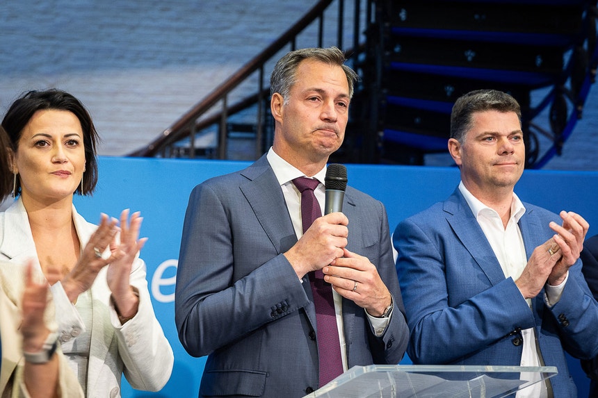 Alexander De Croo apresentou a demissão após os resultados das eleições europeias
