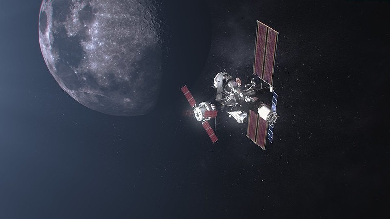  Esta&ccedil;&atilde;o Espacial Lunar de apoio aos astronautas - Miss&atilde;o Artemis / Cr&eacute;ditos: NASA/DR 