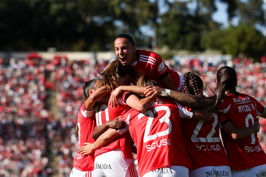 Imagem ilustrativa: Taça Portugal Feminina. Jamor recebeu clássico inédito com vitória das `águias`