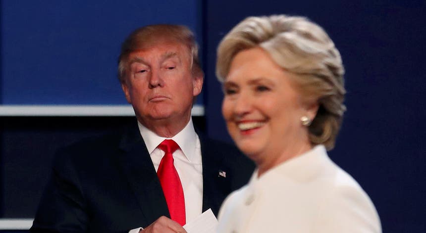 O último debate das eleições presidenciais decorreu em Las Vegas. Foto: Reuters