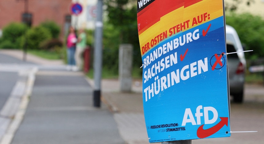 "Vamos, muito provavelmente, ter em países como como a Alemanha, por exemplo, a AfD como segunda força política mais votada" 
