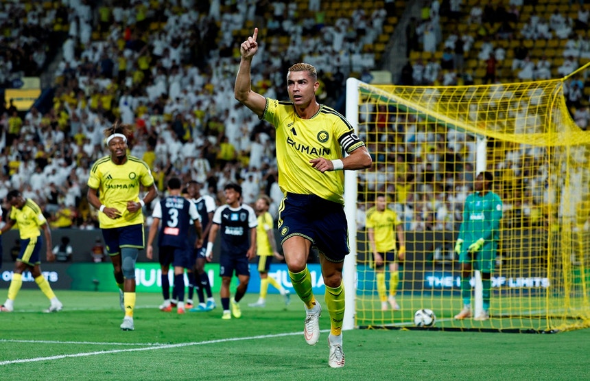 Imagem de Cristiano Ronaldo marca no regresso aos triunfos do Al Nassr