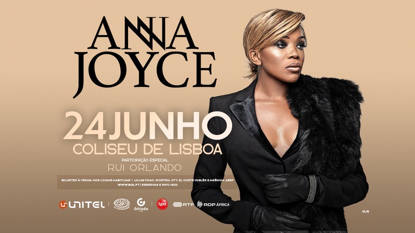 Anna Joyce atua no Coliseu dos Recreios a 24 de junho. A RDP África é a Rádio oficial