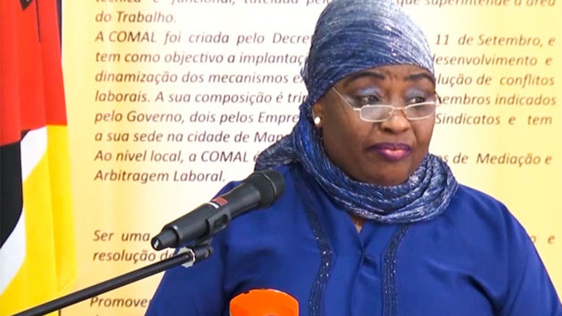 Imagem de Ministra do Trabalho de Moçambique condena atos de vandalismo
