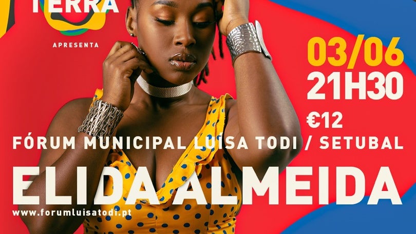 Elida Almeida dia 3 de junho em Setúbal