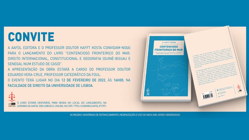 Imagem de Livro “Contencioso fronteiriço do mar” do Professor Dr. Emílio Kafft Kosta