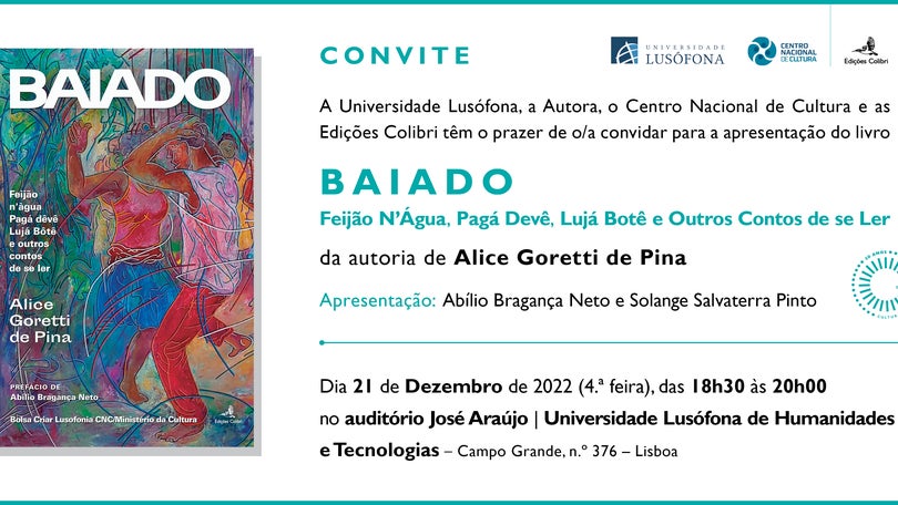 Imagem de Lançamento do livro “Baiado” de Alice Goretti de Pina