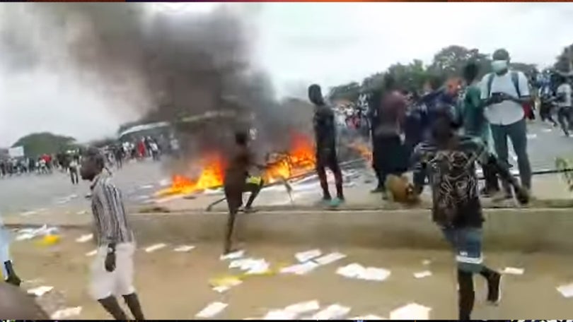 Greve dos taxistas em Luanda