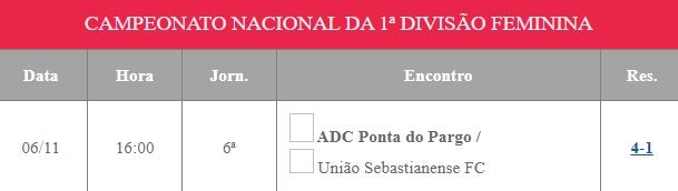 ADC Ponta do Pargo vence União Sebastianense FC