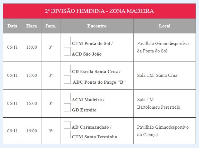 ADC Ponta do Pargo disputa 6ª jornada