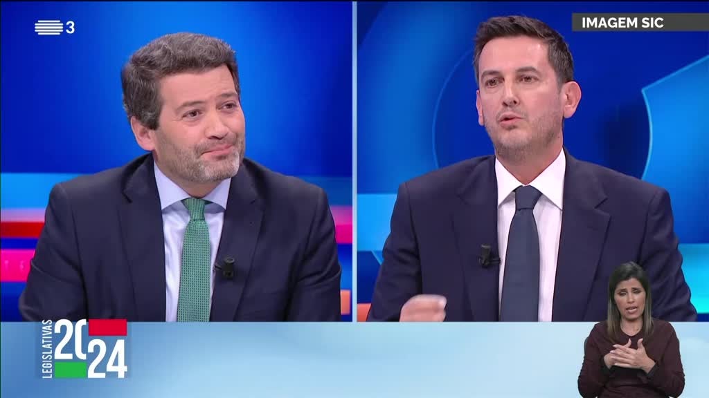 Imagem de Debates - Legislativas 2024 SIC/SIC Not� - André Ventura - Rui Rocha