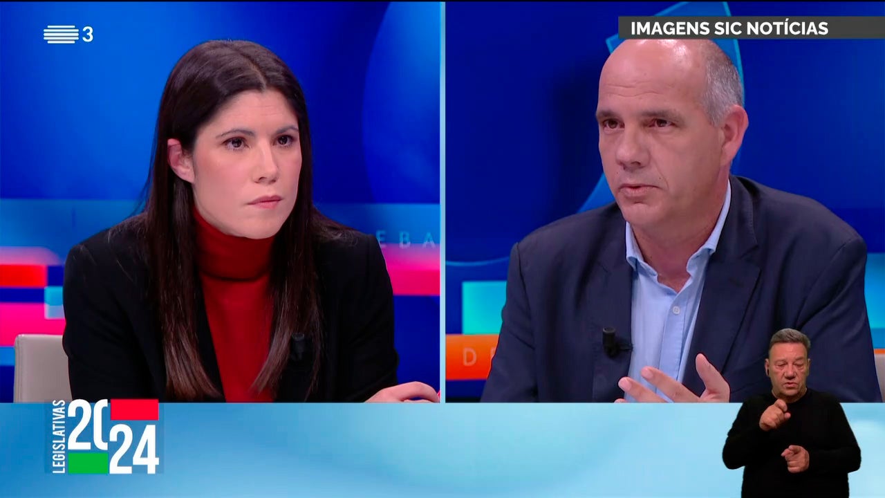 Imagem de Debates - Legislativas 2024 SIC/SIC Not� - Mariana Mortágua - Paulo Raimundo