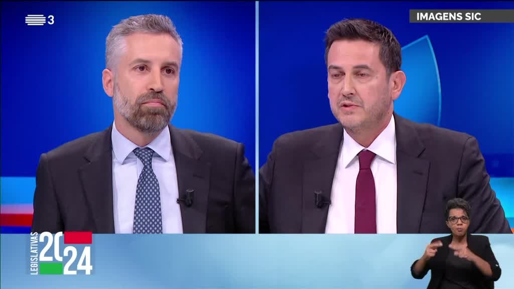 Imagem de Debates - Legislativas 2024 SIC/SIC Not� - Pedro Nuno Santos - Rui Rocha