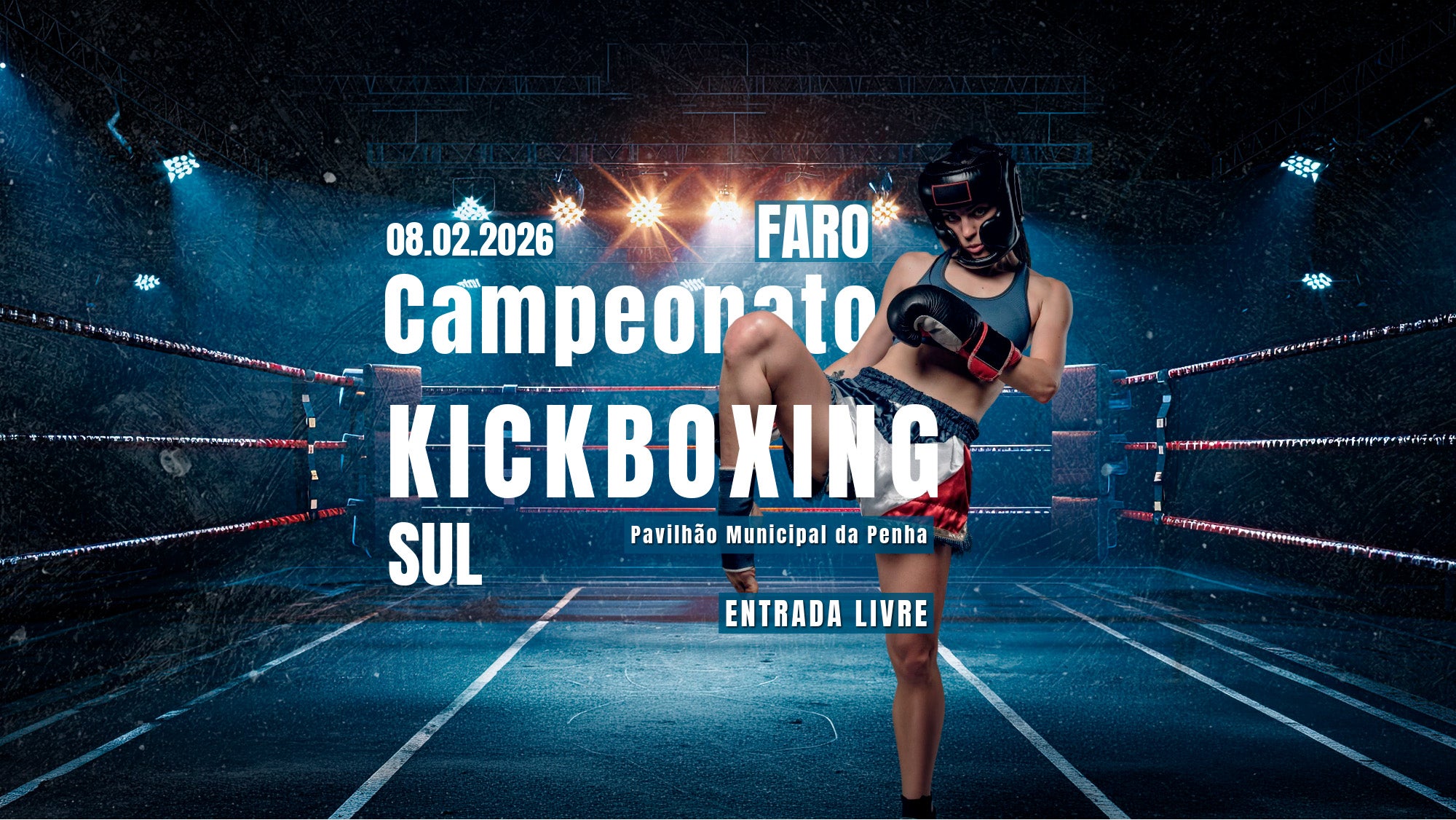 Imagem de Desportos de Combate - Campeonato Regional Kickboxing Sul 2026