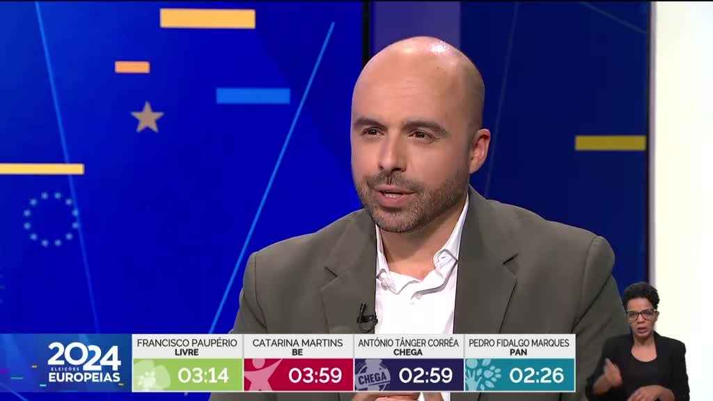 Imagem de Eleições Europeias - Debates RTP - BE, PAN, CHEGA e LIVRE