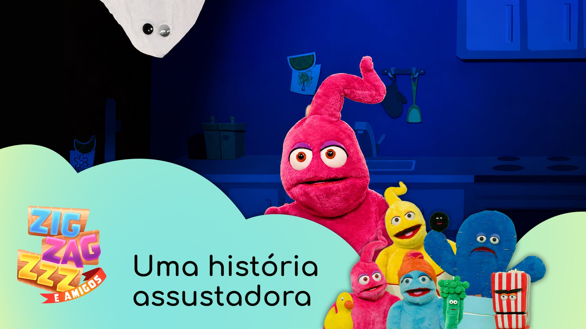 Imagem de Zig, Zag, Zzz e Amigos - Videoclipes - Uma história assustadora