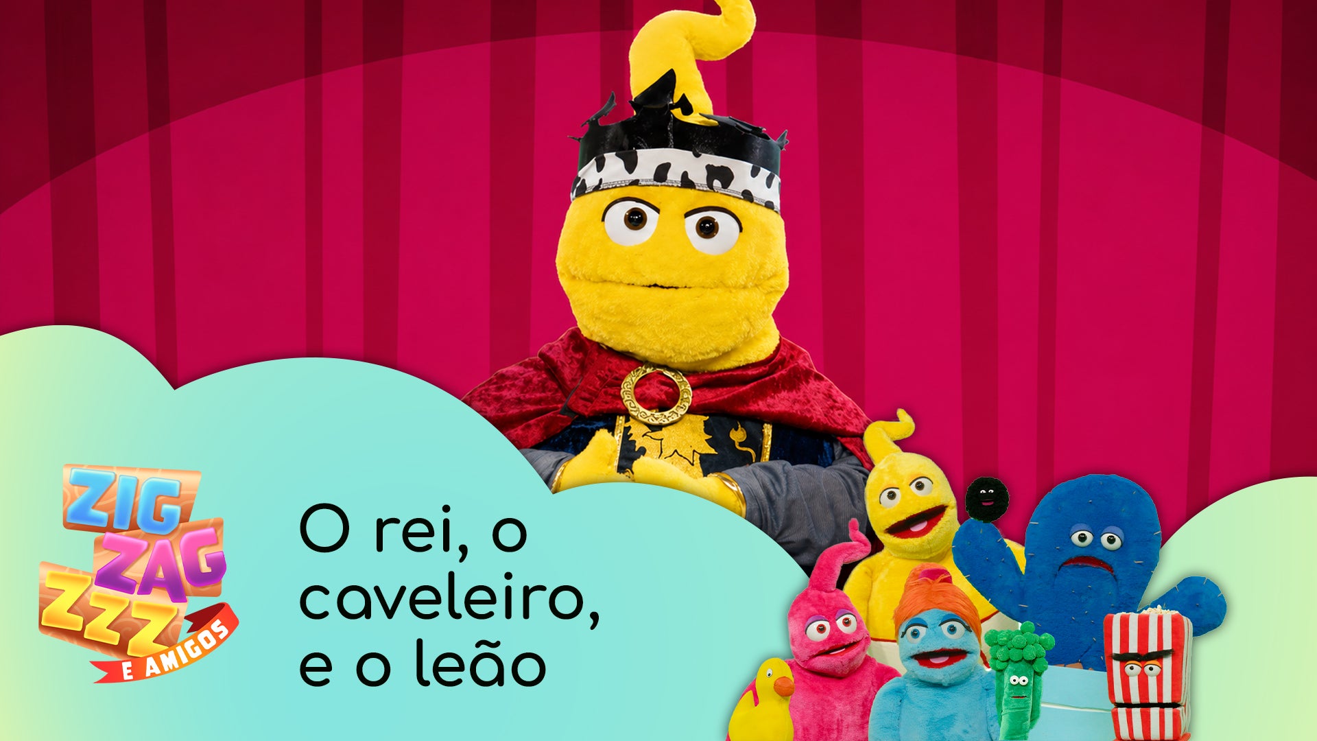 Imagem de Zig, Zag, Zzz e Amigos - Videoclipes - O rei, o caveleiro, e o leão