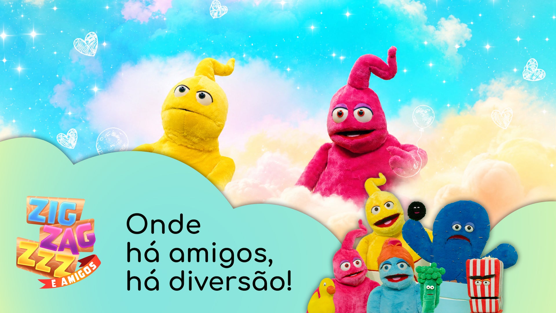 Imagem de Zig, Zag, Zzz e Amigos - Videoclipes - Onde há amigos, há diversão!